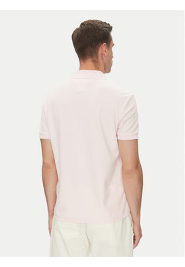 TOMMY HILFIGER - Tommy Hilfiger Polo MW0MW33167 Różowy Regular Fit. Typ kołnierza: polo. Kolor: różowy. Materiał: bawełna
