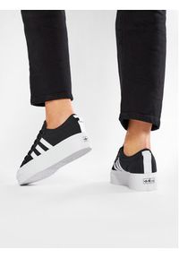 Adidas - adidas Buty Nizza Platform W FV5321 Czarny. Kolor: czarny. Materiał: materiał. Obcas: na platformie