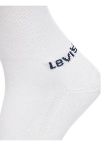 Levi's® Zestaw 2 par wysokich skarpet męskich 37157-1097 Biały. Kolor: biały. Materiał: bawełna, materiał #3
