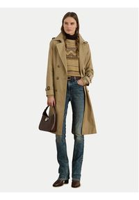 Lauren Ralph Lauren - LAUREN RALPH LAUREN Trencz 297951255004 Beżowy Regular Fit. Kolor: beżowy. Materiał: bawełna #6