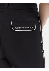 Elisabetta Franchi Spodnie materiałowe PA-084-51E2 Czarny Regular Fit. Kolor: czarny. Materiał: syntetyk