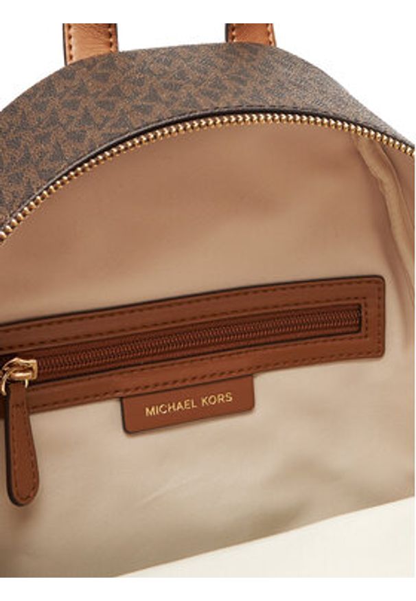 MICHAEL Michael Kors Plecak Tanner 30T5GTNB2B Brązowy. Kolor: brązowy. Materiał: skóra