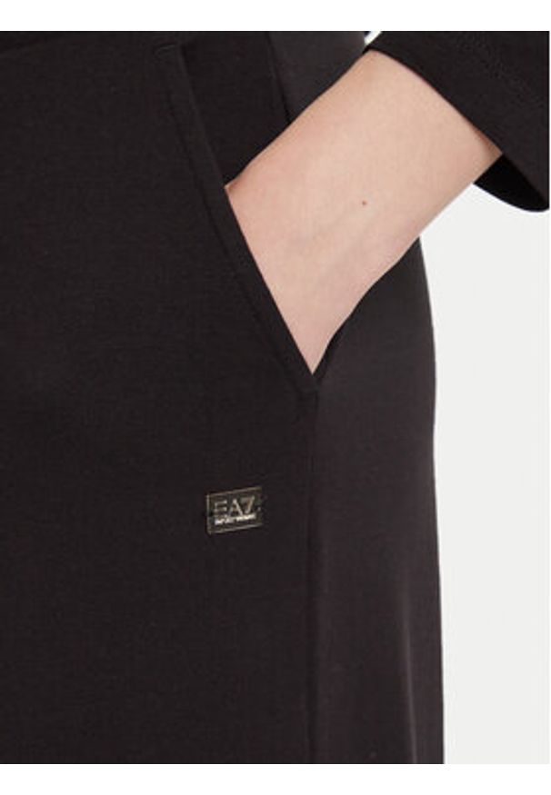 EA7 Emporio Armani Spodnie dresowe 7W000462 AF13135 UC001 Czarny Relaxed Fit. Kolor: czarny. Materiał: bawełna