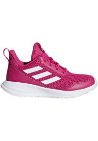 Adidas - Buty adidas AltaRun K Jr CM8565 różowe. Zapięcie: rzepy. Kolor: różowy. Materiał: materiał, guma, syntetyk. Szerokość cholewki: normalna. Wzór: paski. Sport: bieganie #2