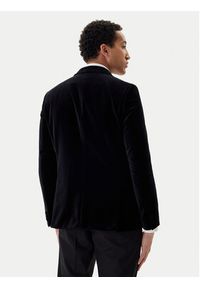 Hugo - HUGO Marynarka Henry254E1X 50549032 Czarny Slim Fit. Kolor: czarny. Materiał: bawełna #4
