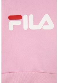 Fila bluza dziecięca kolor różowy z nadrukiem. Okazja: na co dzień. Kolor: różowy. Materiał: bawełna, dzianina. Wzór: nadruk. Styl: casual #2