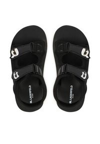 Karl Lagerfeld - KARL LAGERFELD Sandały Z31183 S Czarny. Kolor: czarny. Materiał: skóra #5