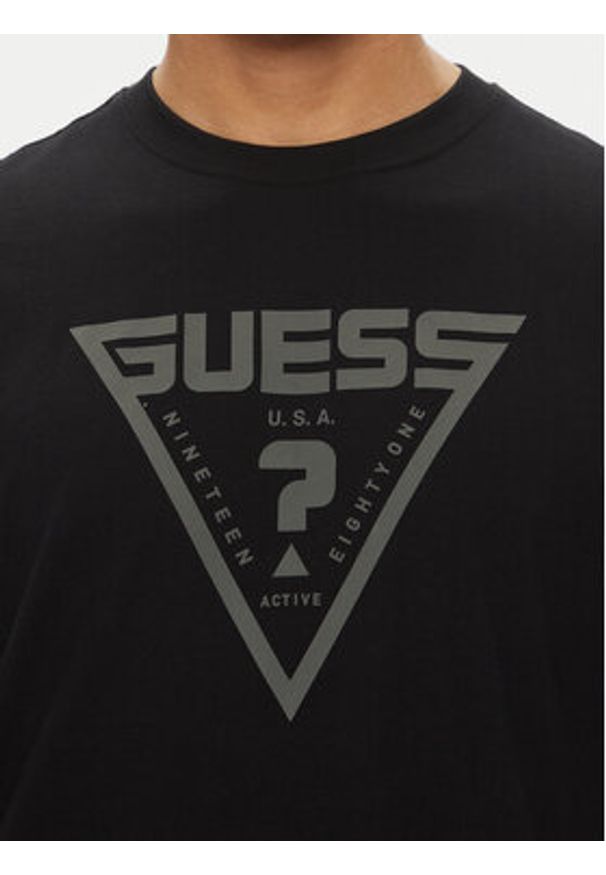Guess T-Shirt Z4BI02 I3Z14 Czarny Regular Fit. Kolor: czarny. Materiał: bawełna