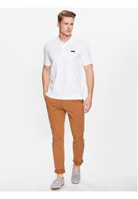 Calvin Klein Polo K10K111196 Biały Regular Fit. Typ kołnierza: polo. Kolor: biały. Materiał: bawełna #4