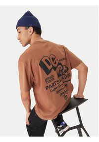 DC Shoes T-Shirt Parts Dep EDYZT04366 Brązowy Regular Fit. Kolor: brązowy. Materiał: bawełna #2