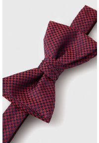 Hugo - HUGO mucha jedwabna kolor czerwony. Kolor: czerwony. Materiał: jedwab #2