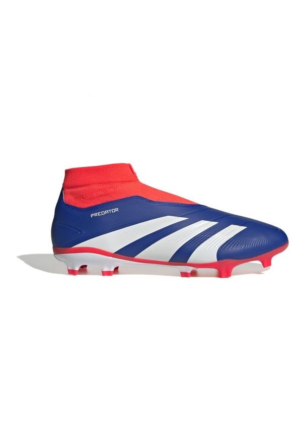 Adidas - Buty piłkarskie adidas Predator League Ll Fg IF6333 niebieskie. Kolor: niebieski. Materiał: materiał. Szerokość cholewki: normalna. Sport: piłka nożna
