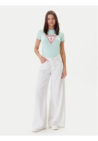 Guess T-Shirt W4YI04 J1314 Zielony Regular Fit. Kolor: zielony. Materiał: bawełna #3
