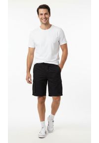 Brave Soul - Spodnie Męskie, Czarne Szorty, Krótkie, Bojówki, Bawełniane, Casualowe -BRAVE SOUL. Okazja: na co dzień. Kolor: czarny. Materiał: bawełna. Długość: krótkie. Styl: casual #4