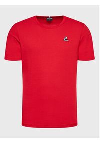 Le Coq Sportif T-Shirt 2120203 Czerwony Regular Fit. Kolor: czerwony. Materiał: bawełna