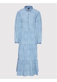 Pinko Sukienka koszulowa Distratta 1J10UV Y85P Błękitny Regular Fit. Kolor: niebieski. Materiał: lyocell. Typ sukienki: koszulowe