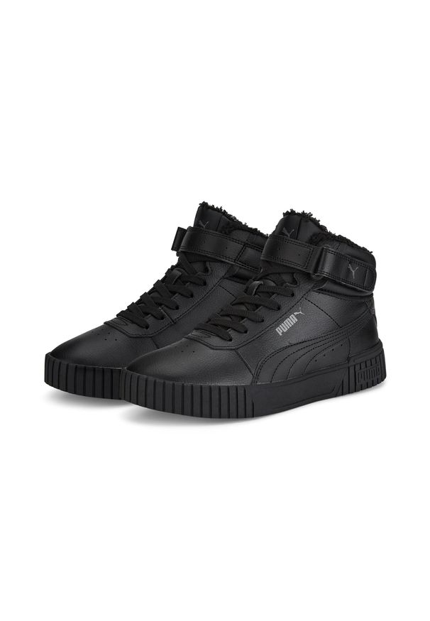 Buty do chodzenia damskie Puma Carina 2.0 Mid WTR Black. Materiał: polar, futro. Sport: turystyka piesza