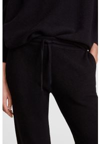 AllSaints - Spodnie. Kolor: czarny. Materiał: wełna, materiał #3