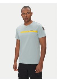 Parajumpers T-Shirt Tape 25SMPMTSIT01 Niebieski Regular Fit. Kolor: niebieski. Materiał: bawełna #1
