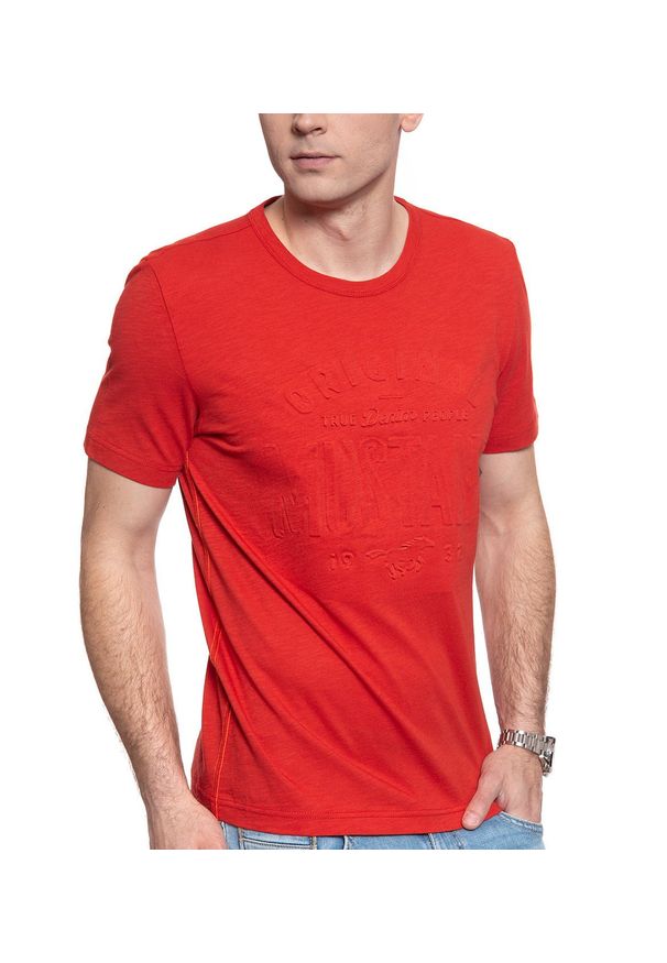 Mustang - MĘSKI T-SHIRT MUSTANG ALEX C EMBOSS 1008957 7179