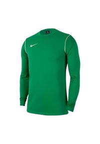 Bluza treningowa chłopięca Nike JR Park 20 Crew. Kolor: zielony, biały, wielokolorowy. Materiał: poliester. Sport: piłka nożna