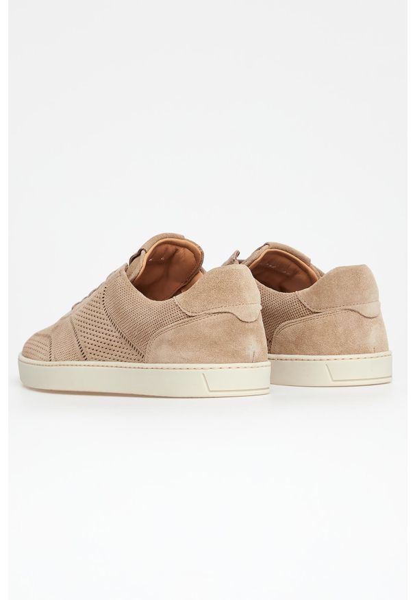 Sneakersy męskie zamszowe CESARE CASADEI. Materiał: zamsz