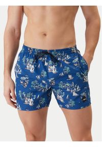 BOSS Szorty kąpielowe Piranha 50508844 Niebieski Regular Fit. Kolor: niebieski. Materiał: syntetyk #1