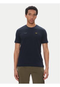 Aeronautica Militare T-Shirt 251TS2429J634 Granatowy Regular Fit. Kolor: niebieski. Materiał: bawełna