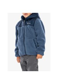 columbia - Kurtka polarowa chłopięca Columbia Boys Rugged Ridge Hooded Overlay. Kolor: niebieski. Materiał: polar