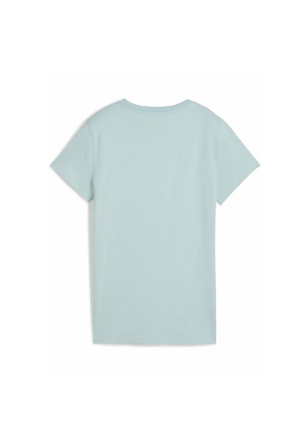 Puma - Damska koszulka ESS ELEVATED PUMA Modern Mint Green. Kolor: zielony. Wzór: aplikacja, haft