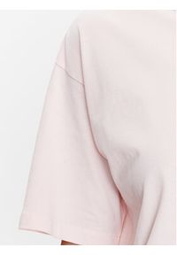 Tommy Jeans T-Shirt Logo Taping DW0DW15301 Różowy Regular Fit. Kolor: różowy. Materiał: bawełna