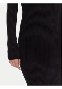 Kontatto Sukienka dzianinowa 3M0829C Czarny Slim Fit. Kolor: czarny. Materiał: syntetyk #4
