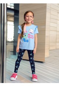 Sinsay - Legginsy Gabby's Dollhouse - granatowy. Kolor: niebieski. Materiał: prążkowany, materiał