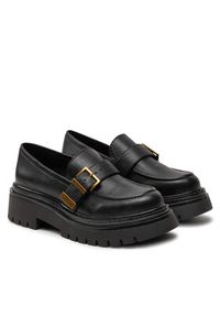 TwinSet - TWINSET Loafersy Mocassino 242TCP044 Czarny. Kolor: czarny. Materiał: skóra #4