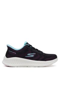 skechers - Skechers Sneakersy GO WALK Now - Khloe 125643/BKPR Czarny. Kolor: czarny. Materiał: materiał #1