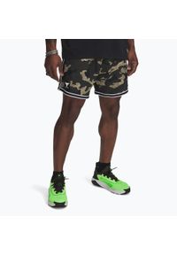 Spodenki męskie Under Armour Project Rock Mesh. Kolor: zielony. Materiał: mesh