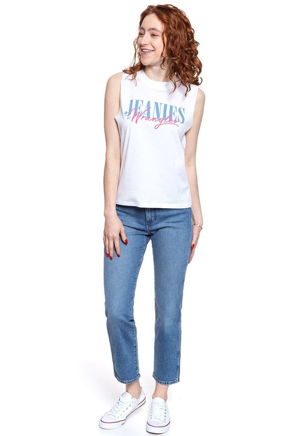 Wrangler - WRANGLER T SHIRT DAMSKI SLEEVELESS TEE WHITE W7Q6GH989 112132085