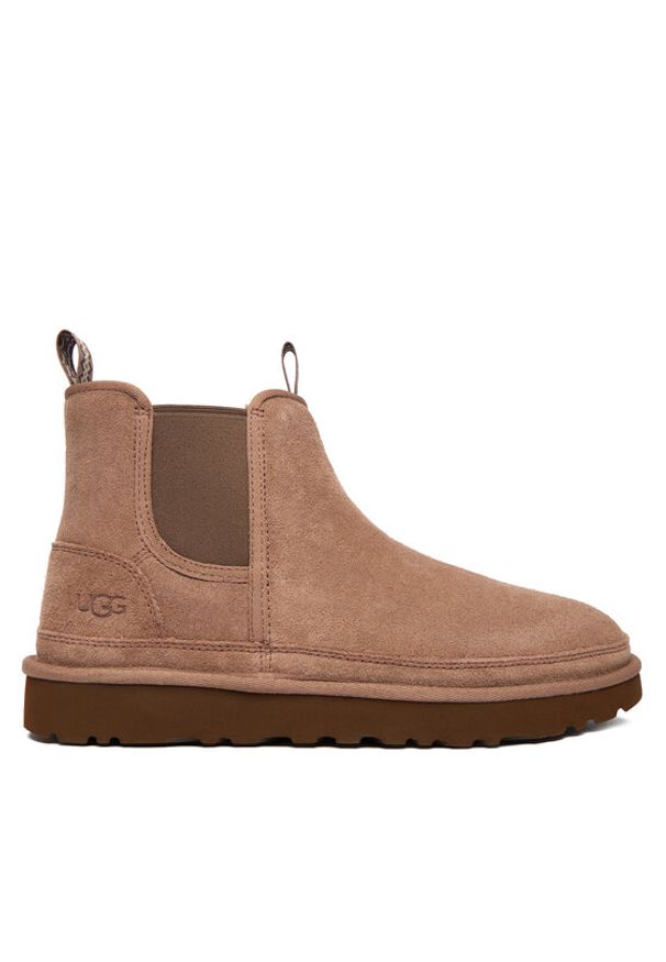 Ugg Śniegowce M Neumel Chelsea 1121644 Beżowy. Kolor: beżowy. Materiał: zamsz, skóra