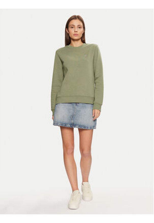 Tommy Jeans Bluza DW0DW19959 Zielony Regular Fit. Kolor: zielony. Materiał: bawełna