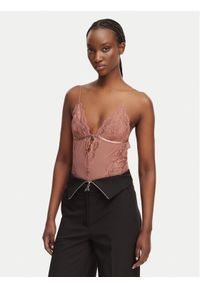 Patrizia Pepe Body 2I0143/A602-B885 Brązowy. Kolor: brązowy. Materiał: syntetyk #1