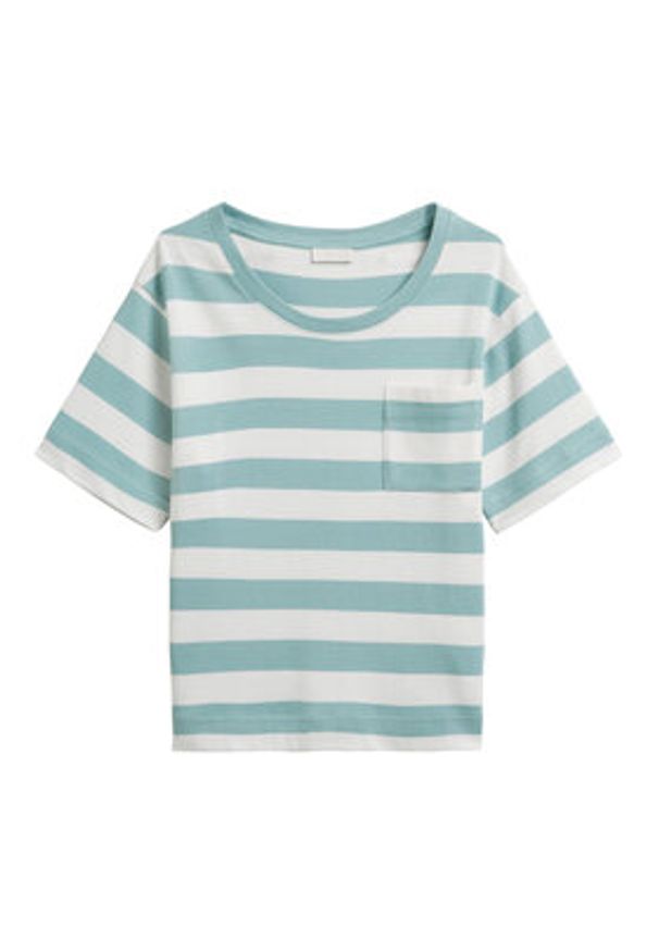 Marc O'Polo T-Shirt 516 2321 51241 Zielony Loose Fit. Typ kołnierza: polo. Kolor: zielony. Materiał: bawełna