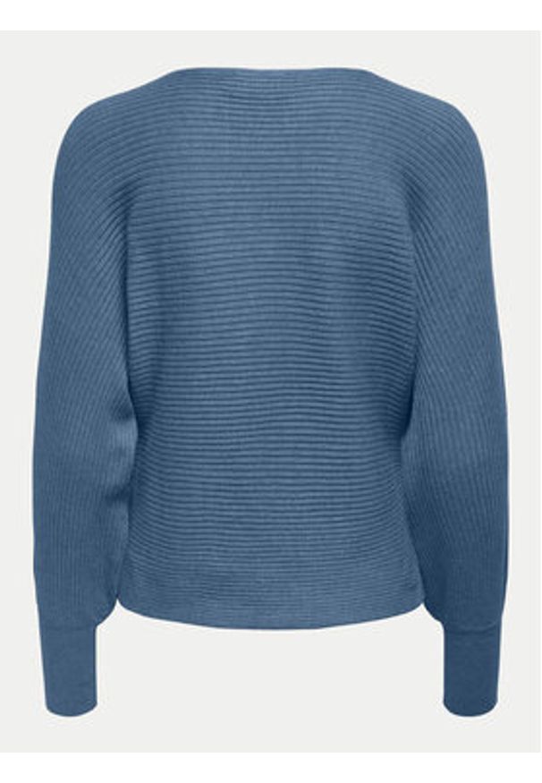 only - ONLY Sweter Adaline 15226298 Niebieski Relaxed Fit. Kolor: niebieski. Materiał: wiskoza