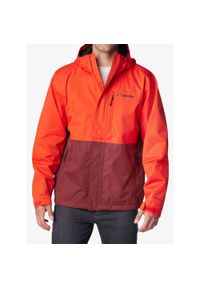 columbia - Kurtka męska przeciwdeszczowa Columbia Hikebound Jacket. Kolor: czerwony. Sport: turystyka piesza