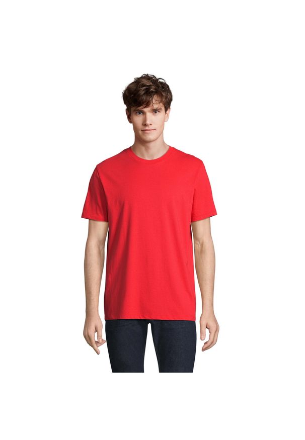 SOL'S - Koszulka Organiczna Unisex Dla Dorosłych Legend. Kolor: czerwony. Sport: turystyka piesza