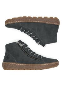 Rieker Trzewiki N1020-45 Szary. Kolor: szary. Materiał: materiał #6