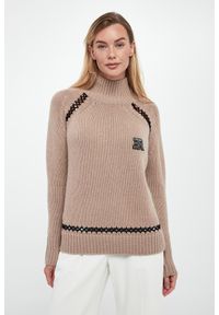 Ermanno Firenze - Sweter damski wełniany ERMANNO FIRENZE. Materiał: wełna #4