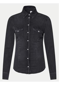 Liu Jo Koszula jeansowa UXX046 D4051 Czarny Regular Fit. Kolor: czarny. Materiał: bawełna, jeans
