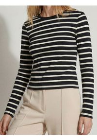 Sinsay - Bawełniana koszulka z długim rękawem - wielobarwny. Materiał: bawełna. Długość rękawa: długi rękaw. Długość: długie #1