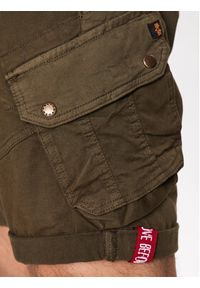 Alpha Industries Szorty materiałowe Combat 116210 Zielony Slim Fit. Kolor: zielony. Materiał: bawełna #3