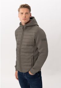 Volcano - Bluza z kapturem, pikowana B-KLARK. Okazja: na co dzień. Typ kołnierza: kaptur. Materiał: materiał. Styl: casual